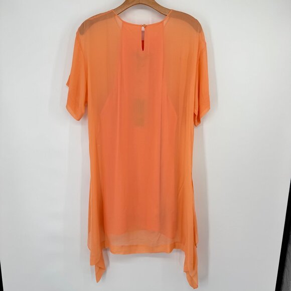 BCBGMAXAZRIA womens Sharon Bright Nectar silk dress size medium new $228 - Picture 11 of 12